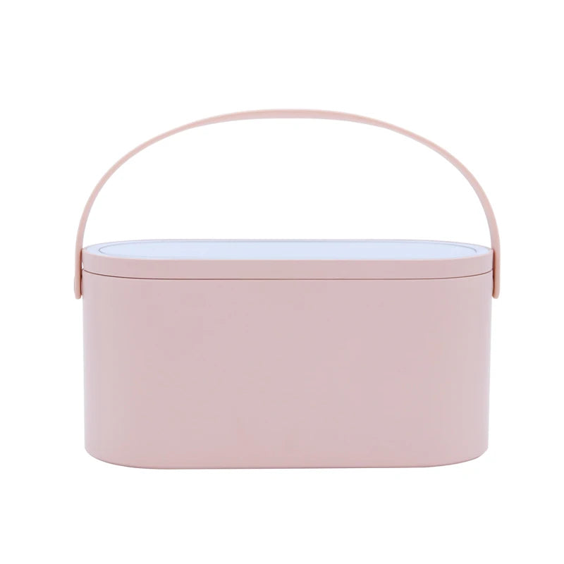 "✨ Transform Your Makeup Game! ✈️ Meet the Portable Makeup Organizer with LED Mirror - Perfect for on-the-go glam! 💄✨ #TravelEssentials #MakeupLover"
